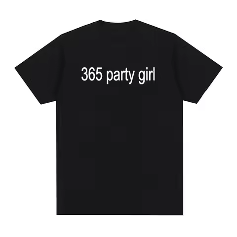 Charli XCX 365 Party Girl Logo Letter Print T Shirt Men Women Casual Fashion Short Sleeve T-shirts 1
