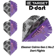 TARGET DARTS FLIGHT- No2 Standard Eleanor Cairns Gen 1 DART FLIGHTS 3PCS/PACK