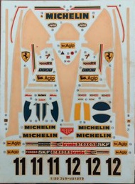 Ferrari 312T3 Decals Tamiya