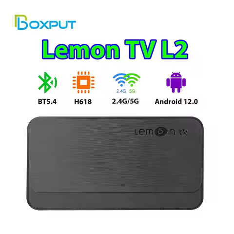 BOXPUT Android 12 Lemon TV L2 TV Box Allwinner H618 Quad Core 4K Wifi6 Media Player Set-top Box with