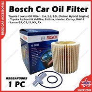 Bosch Oil filter 1pc For Toyota Alphard / Camry / Estima / Vellfire / Lexus RX350 / Lexus RX270 ( 09