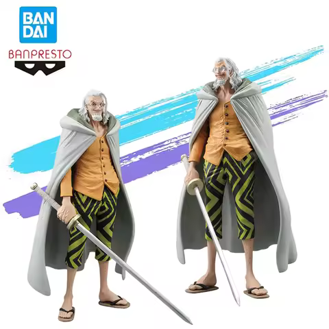 In Stock Genuine Bandai Banpresto One Piece Gking of Artist Silvers Rayleigh Anime Action Figures Mo