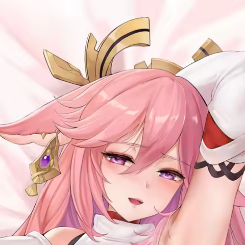 Dakimakura Anime Pillow Cover Yae Miko Double Sided Print 2Way Cushion Cover Xmas Gifts