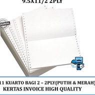 Continuous Form 9.5x11/2 2ply NCR W