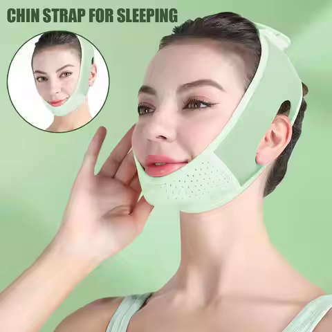 V Shaped Beauty Device Double Chin Reducer Reusable Face Strap V Line Mask Chin Up Patch Chin Strap 