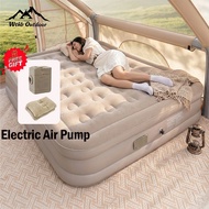 WTHB Inflatable Air Bed Free Automatic Air Pump Pillow Outdoor Foldable Portable Travel Camping Air 