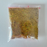Sparkle Glitter HOLOGRAM GOLD 8gr 8gram Powder Sow Powder Colorful Retail Screen Printing Resin Craf