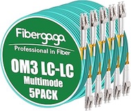 3M(10ft) OM3 LC to LC Fiber Patch Cable Duplex Multimode Fiber Cable 50/125µm OD-2.0 mm Fiber Optic 