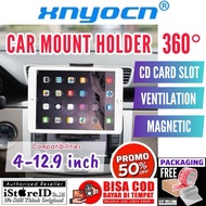 XNYOCN Car Mount Holder 360 Rotation iPad GPS Tablet / Mobile Phone Universal Bracket CD Card Slot /