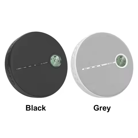 Rechargeable Personal CD Player with Earphones Compact Discman CD Player Includes Data Cable for Aud