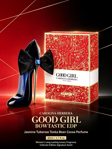 Carolina Herrera Good Girl Bowtastic EDP 80ml Women Jasmine Tuberose Tonka Bean Cocoa Perfume Long L