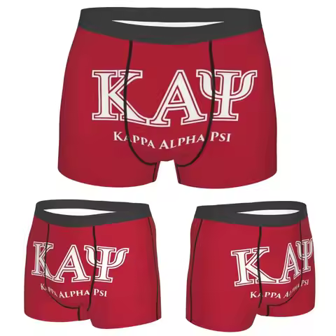 Boxer Underpants Shorts Kappa KAP Alpha Psi Panties Male Ventilate Underwear for Homme Man Boyfriend
