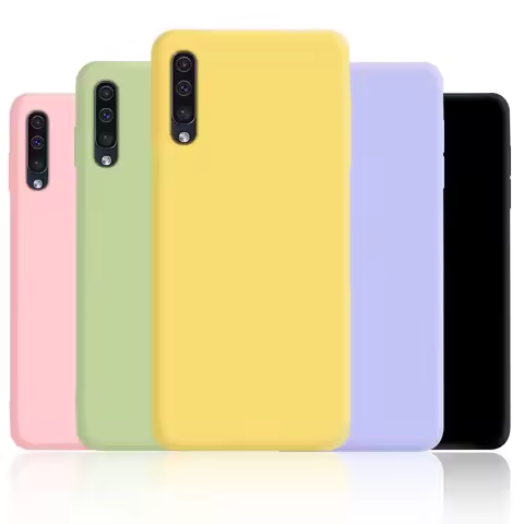 For Samsung A50 A50S A30S A70 Phone Case Liquid Silicone TPU Back Cover For Samsung Galaxy A 50 A50s