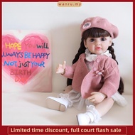 Three-piece Clothes Children Doll Simulation Doll 55cm Rebirth Doll Cute Simulation Rebirth Barbie D
