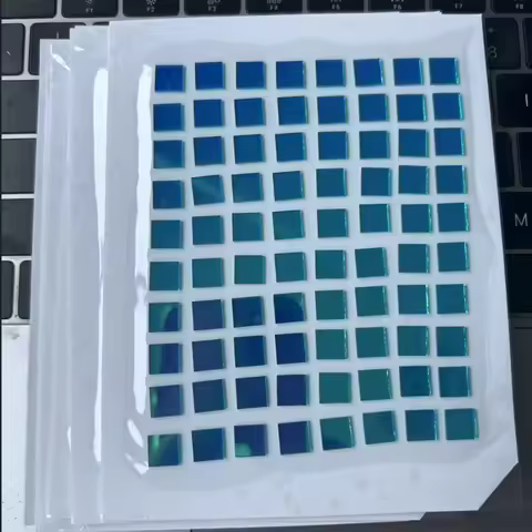 465nm Narrowband Pass Filter Blue Optical Glass Coating Film for Blue Light Transmission 8x8mm 10x10
