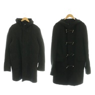 Coat Duffle wool black Direct from Japan Secondhand