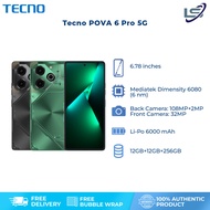 Tecno POVA 6 Pro 5G 12GB+12GB+256GB | Mediatek Dimensity 6080 (6 nm) | Dual Sims | LTE/5G