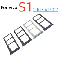 For Vivo S1 SD Sim Card Tray Slot Holder Card Holder Reader Slot Adapter Parts Replacement