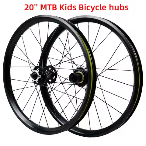 20 Inch 406 Mountain Bike Wheels MTB Kids Bicycle Hubs 24Holes Disc Brake 7/12 Speed Front 2 Rear 4