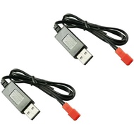 2PCS Li-po Battery USB Charger Cable JST Female Plug for RC Drone Quadcopter Battery Compatible with