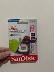 [全新行貨］Sandisk ultra micro sdxc 64gb (120 mb/s)