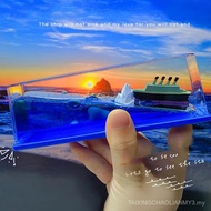 PTAEXCEL Unsinkable Boat in a Box, Unsinkable Cruise Ship Toy, Cruise Ship Fluid Drift Bottle, Cruis