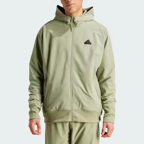 Adidas Authentic New Men's Simple Zipper Hooded Jacket Jacket IS9279
