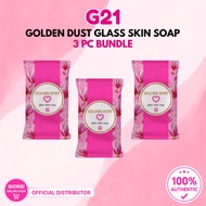G21 Golden Dust Glass Skin Mini Soap | 3 pc bundle | Moisturizing | Whitening