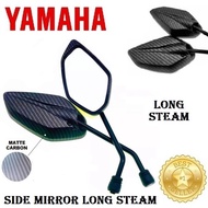 YAMAHA Ego Solariz | Motorcycle Side Mirror Long Steam | Black Carbon | Accessories |