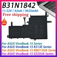 New B31N1842 Laptop Battery for ASUS VivoBook V5050E V5100E S5500F  M5100U FL8800I V531F V531FL X531