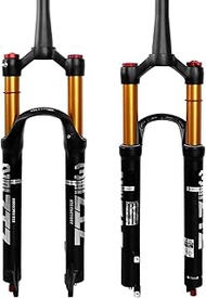 ZTZ 26/27.5/29 inch MTB Air Suspension Fork, 1 1/8 to 1.5 inch Tapered Tube, Rebound Adjust,120mm Tr