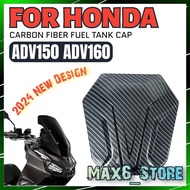 HONDA ADV160 ADV150 FUEL TANK COVER CARBON PETROL COVER CARBON SCOOTER ADV 160 CARBON FIBRE HONDA ADV LOGO Accessories