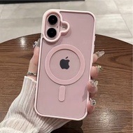 TRANSPARENT MAGSAFE COLOR SOFTCASE iphone 16 IP 16 PRO/ IP 16 PRO MAX/ IP 16 PLUS/