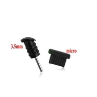 Micro USB Android Port Dust Cover Plug + Earphone Audio 3.5mm Cover Pin