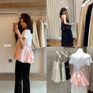 @Michu Cross-back 2-strap shirt - pumpkin form - Hers