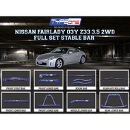 TYPEONE Nissan fairlady 350z front side rear middle anti Struct roll bar torsion lower bodykit body 