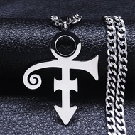 FAST SHIPtemuRIP Cross Music Symbol Stainless Steel Pendant Steampunk Necklace Letter Symbol Necklac