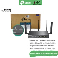 TP-LINK 4G Router Gateway Wireless AX3000/5Port/1SFP รุ่น ER706W-4G(ประกันLifetime)-APP Solution
