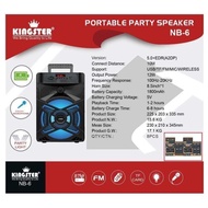 Kingster Portable Party Speaker N6 Free microphone