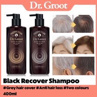 [Dr.Groot] Black Recover Shampoo 400ml Grey hair cover shampoo (Dark Brown / Natural Brown)
