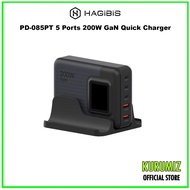 HAGIBIS PD-085PT 5 Ports 200W GaN Quick Charger