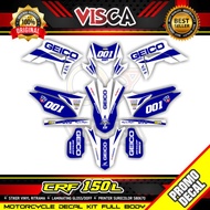 HONDA CRF 150L FULL BODY GEICO BLUE DECAL STICKER grade a