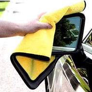 Thick, Smooth Car Cleaning Cloth, Black, Yellow, Microfiber, Multipurpose, Kanebo 30 x 30 Microfibre
