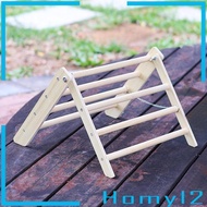 [HOMYL2] Chicken Perch Wooden Ladder Roost Bar Stand Poultry Toy Climbing Gym for Baby Chicks Rooste