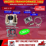 BLOK BRT CASTING IRON BOREUP 130 150CC MIO J JUPITER Z1 XRIDE FINO ORIGINAL BRT (SILINDER BLOK CASTI