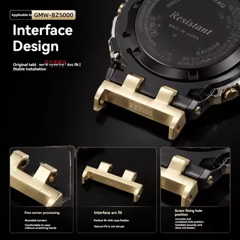 GMW-BZ5000 Connector Adapter Set for Casio G-Shock Metal End Link Conversion Kit,Replacement Strap C