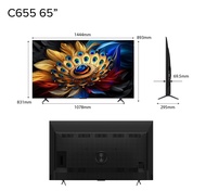 TCL C655 Ai Smart TV|43 50 55 65 75 85 98 inch 4K|Google TV|AiPQ PRO | Eye care