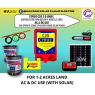 Maxson Crilight Fence C20 2.0J - Complete Set (1 to 2 Acre)