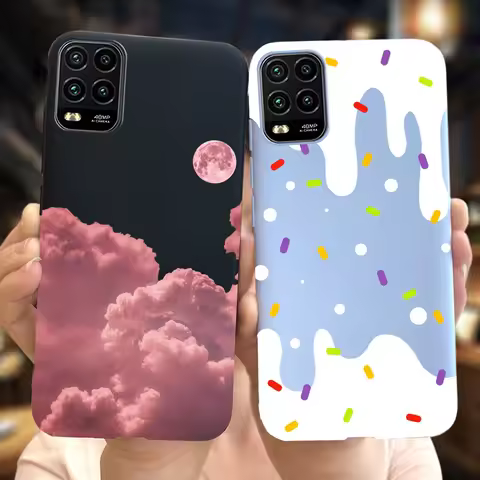 For Xiaomi Mi 10 Lite 5G Case Fashion Landscape Silicone Soft TPU Back Cover For Xiomi Mi 10 Lite Fu