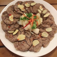 BẮP BÒ NGÂM MẮM ( hủ 1kg tặng kèm bánh tráng)